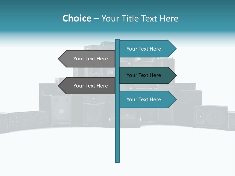 Mega White Background Box PowerPoint Template