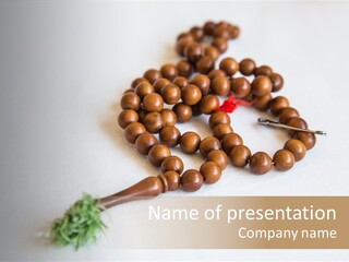 Brown Accessory Asia PowerPoint Template