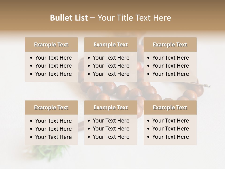 Brown Accessory Asia PowerPoint Template