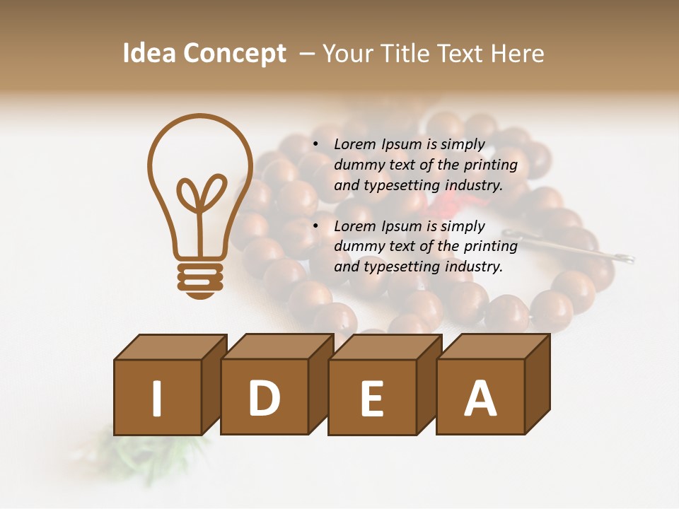Brown Accessory Asia PowerPoint Template
