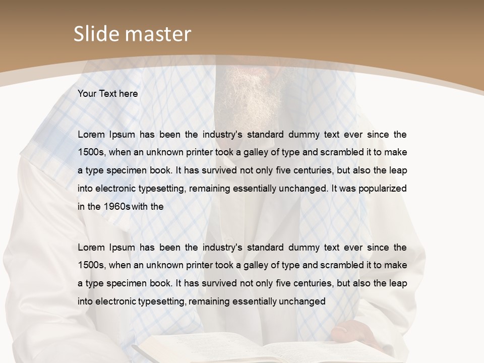 White Human Eastern PowerPoint Template