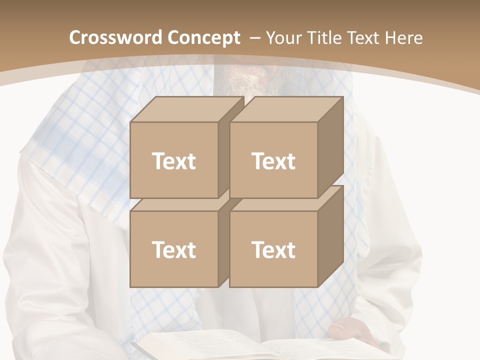 White Human Eastern PowerPoint Template