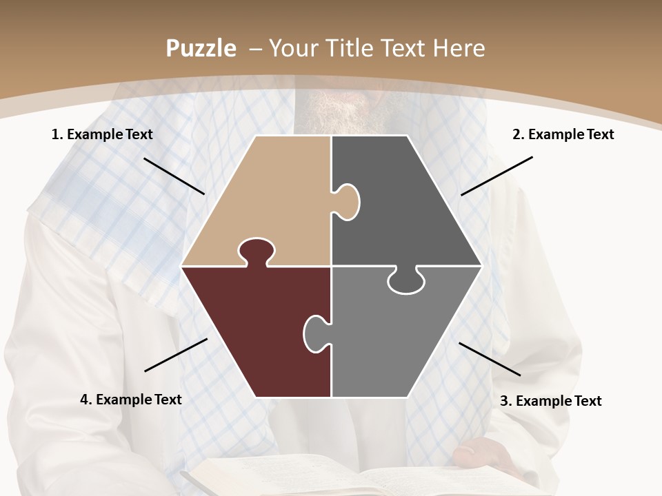 White Human Eastern PowerPoint Template