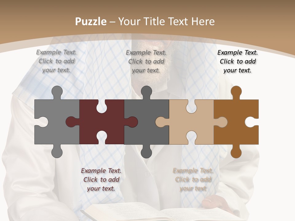 White Human Eastern PowerPoint Template