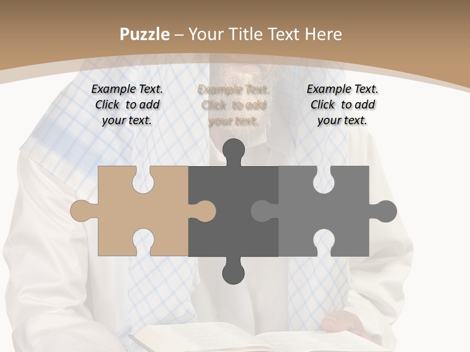 White Human Eastern PowerPoint Template