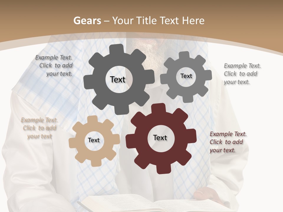 White Human Eastern PowerPoint Template