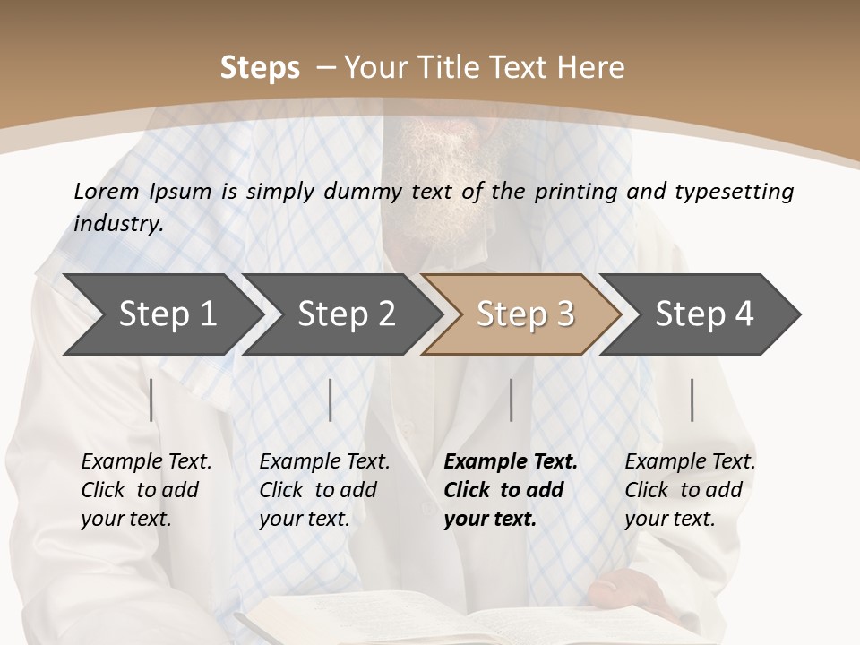 White Human Eastern PowerPoint Template