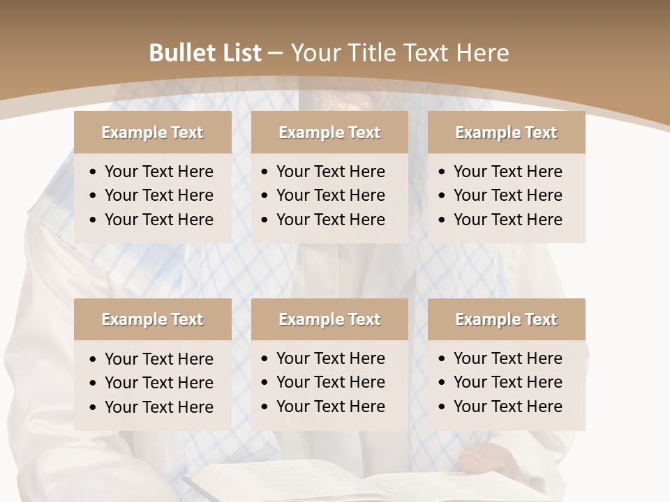 White Human Eastern PowerPoint Template