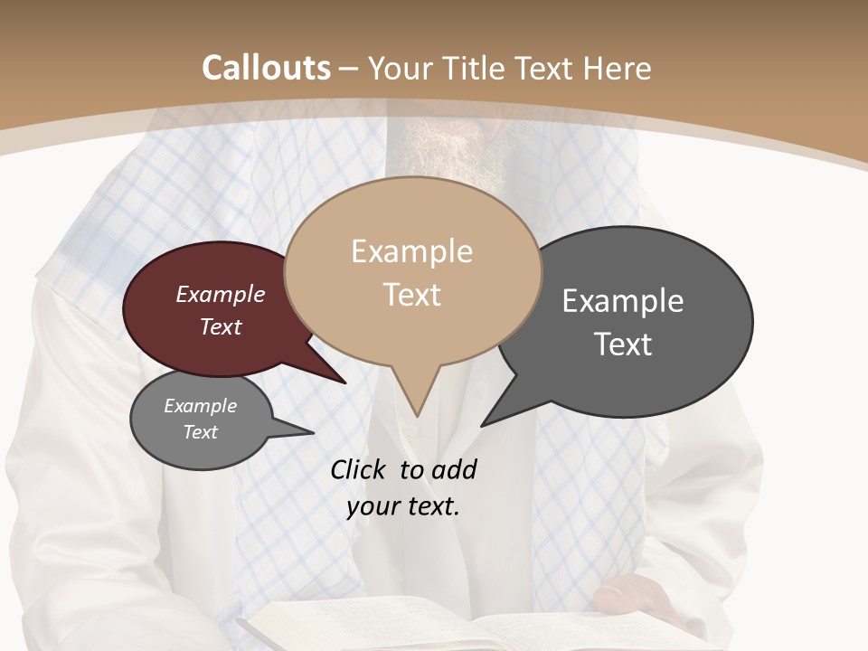 White Human Eastern PowerPoint Template