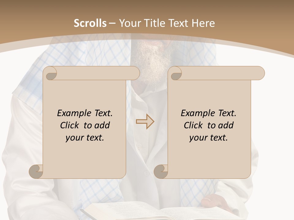 White Human Eastern PowerPoint Template