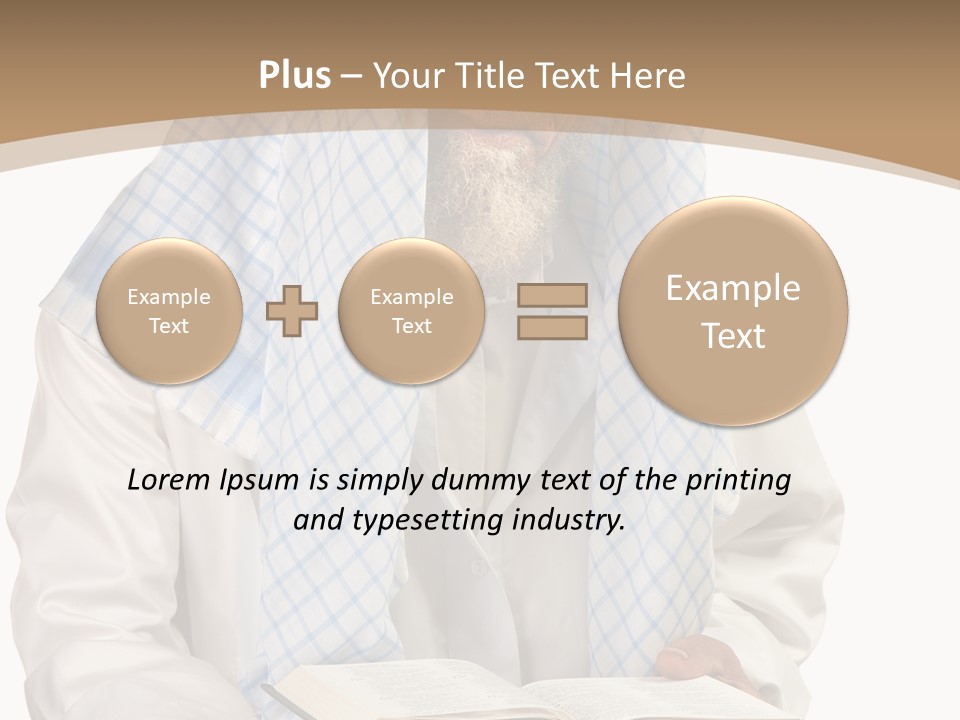 White Human Eastern PowerPoint Template