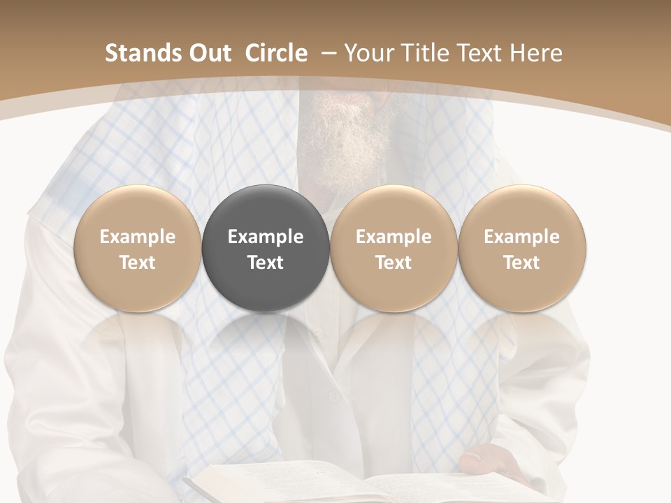 White Human Eastern PowerPoint Template