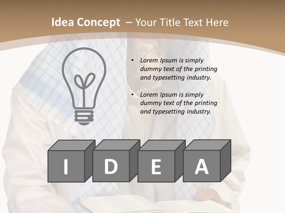 White Human Eastern PowerPoint Template