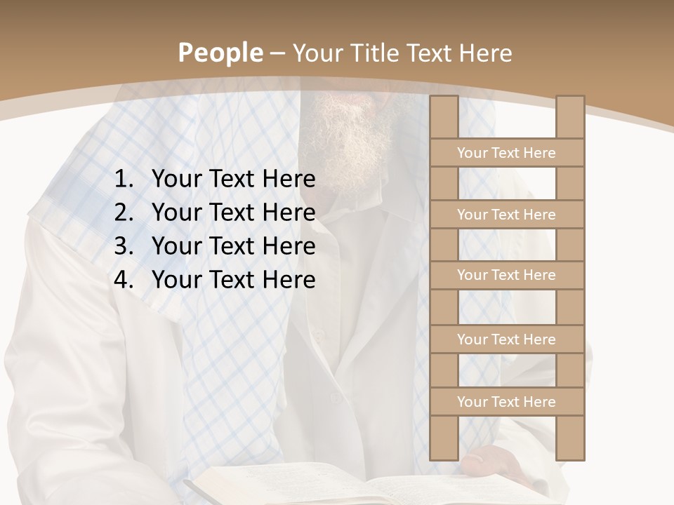 White Human Eastern PowerPoint Template