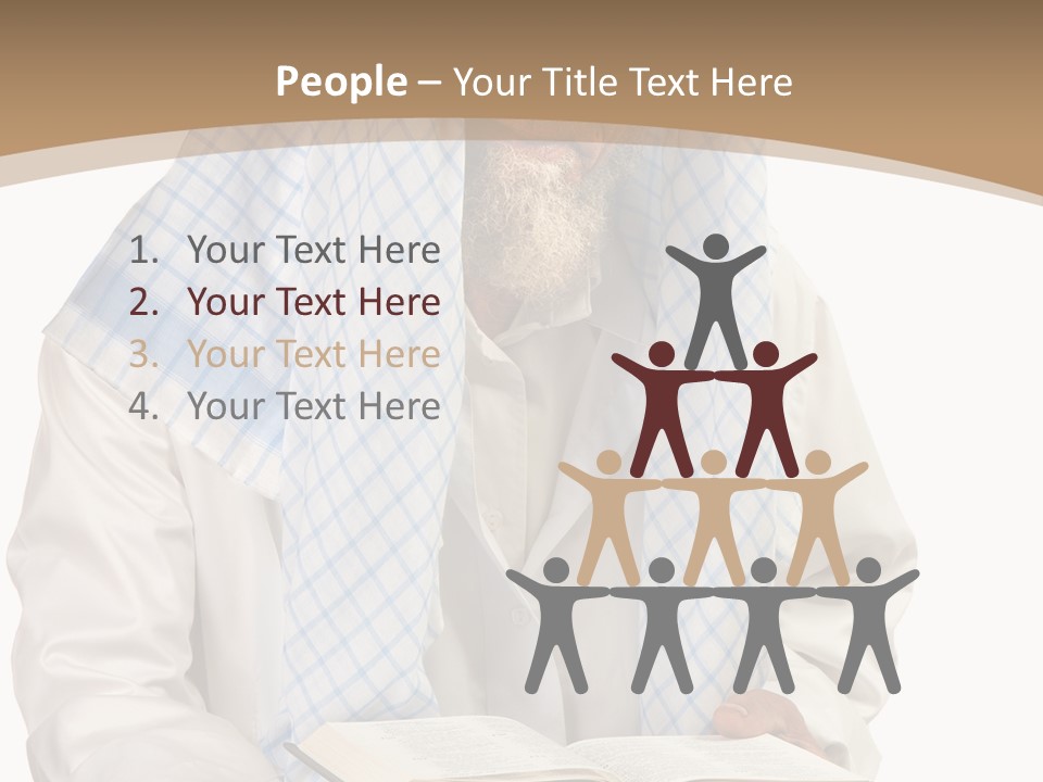 White Human Eastern PowerPoint Template