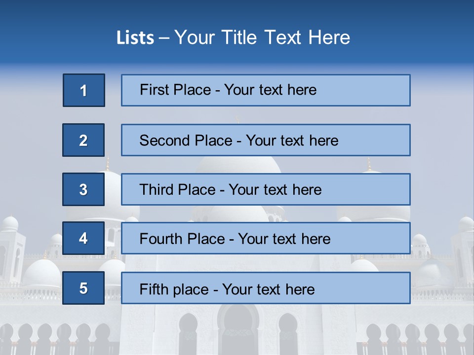 Abu Dhabi Famous Large PowerPoint Template