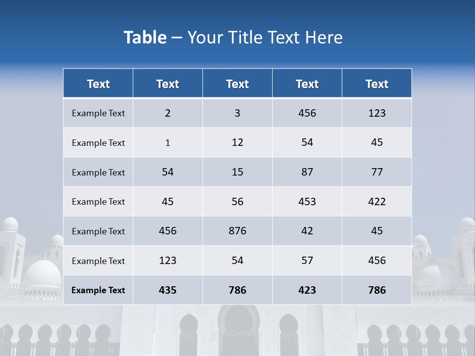 Abu Dhabi Famous Large PowerPoint Template