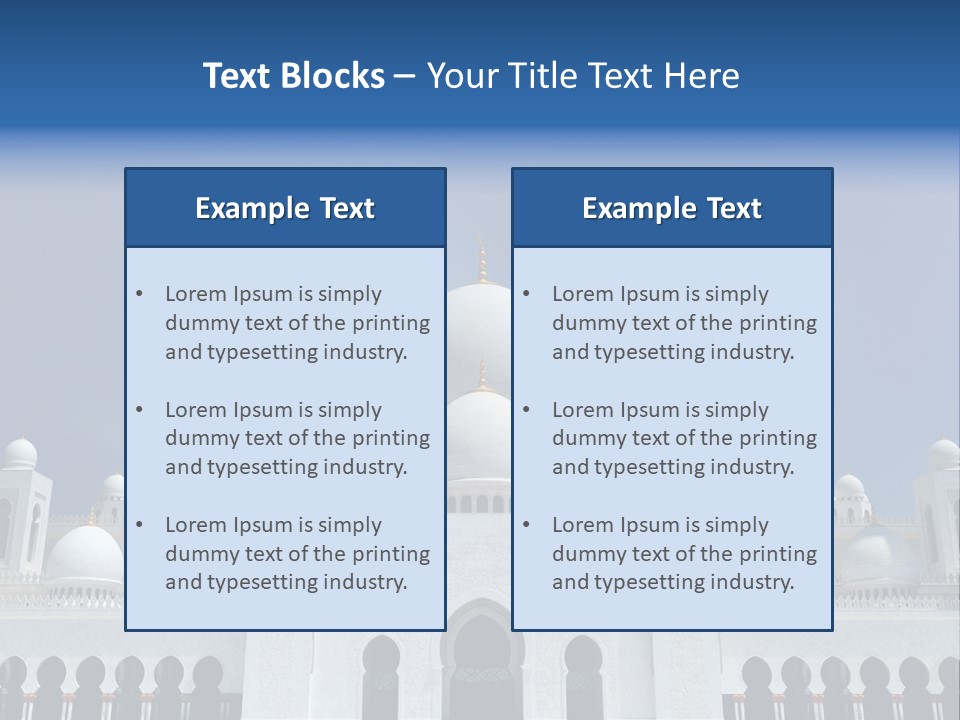 Abu Dhabi Famous Large PowerPoint Template