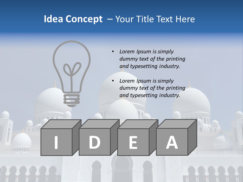 Abu Dhabi Famous Large PowerPoint Template