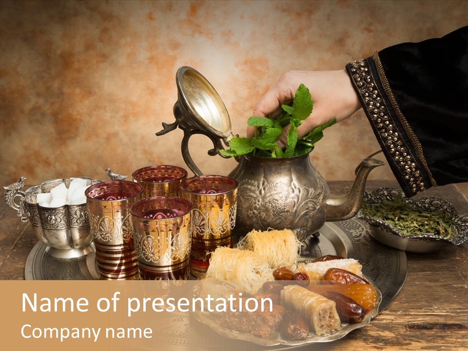 Berber Arab Tea Pot PowerPoint Template