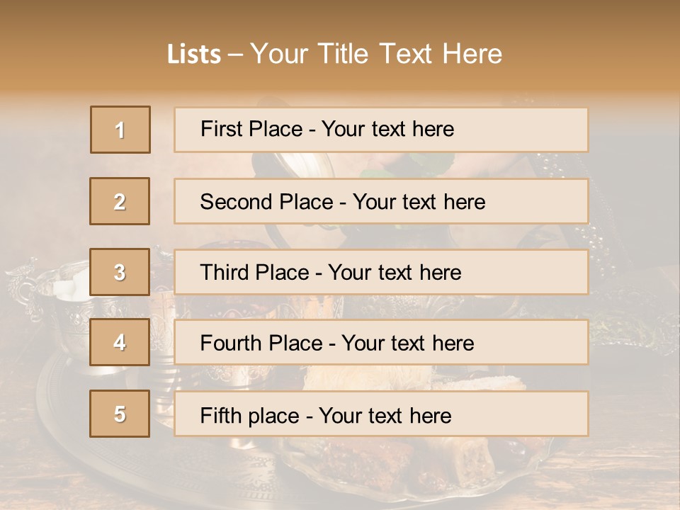 Berber Arab Tea Pot PowerPoint Template