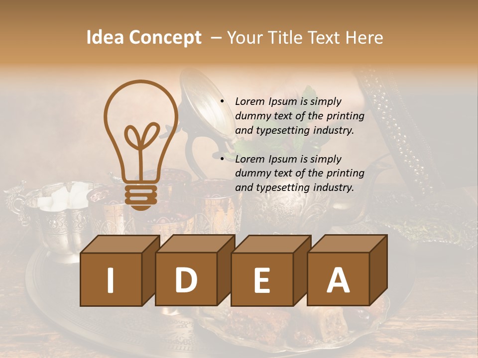 Berber Arab Tea Pot PowerPoint Template