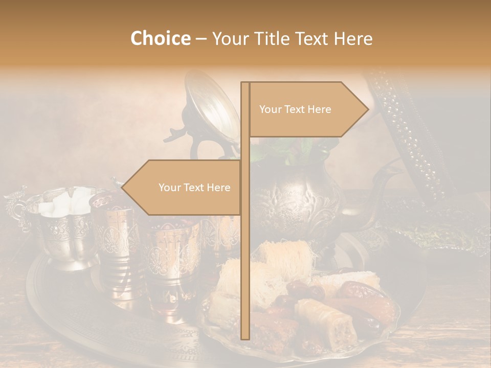 Berber Arab Tea Pot PowerPoint Template