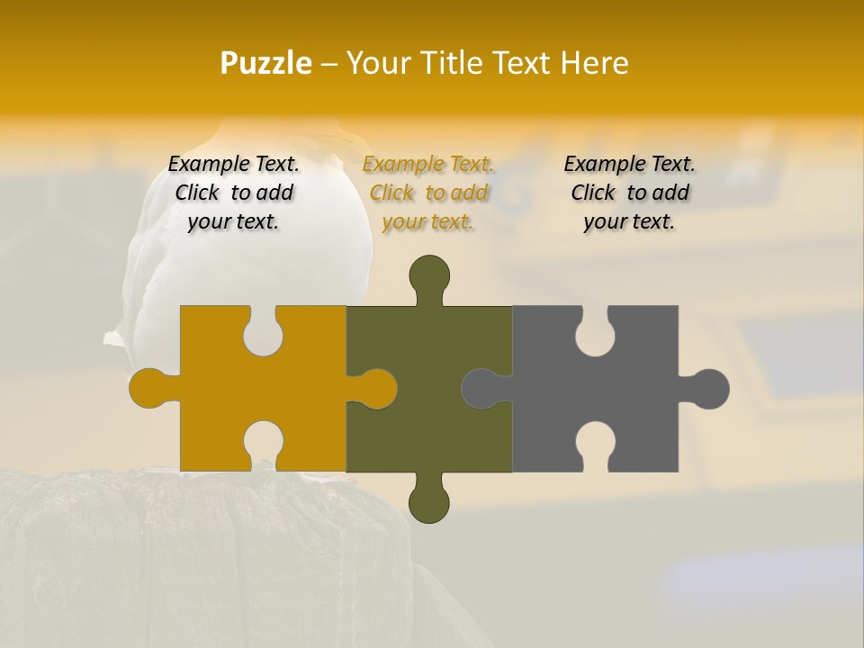 Board Chair Happy PowerPoint Template