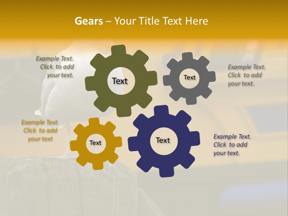 Board Chair Happy PowerPoint Template