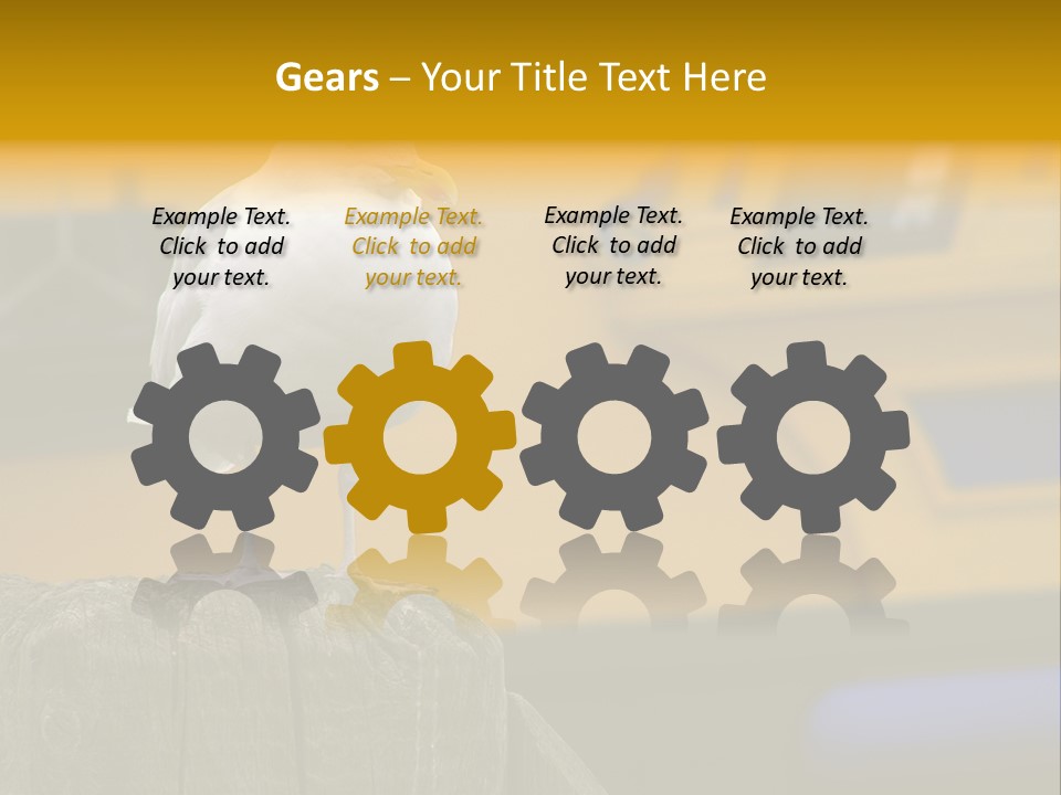 Board Chair Happy PowerPoint Template