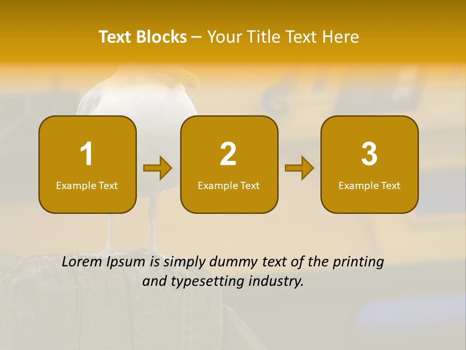 Board Chair Happy PowerPoint Template