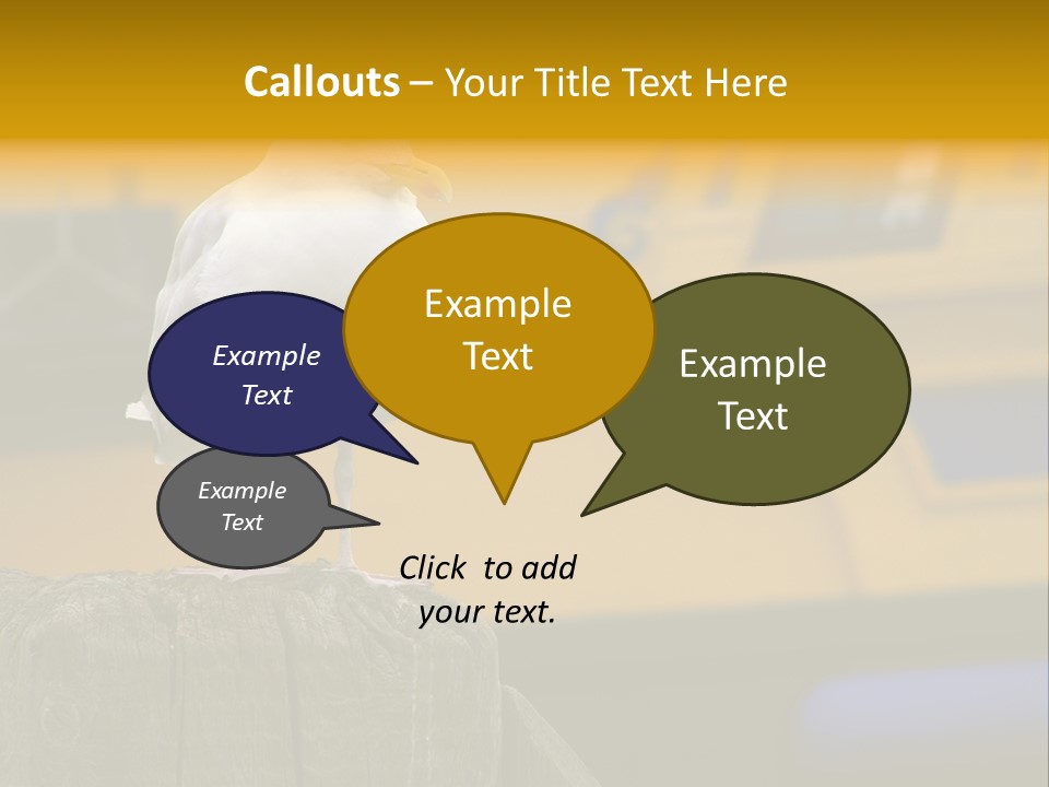 Board Chair Happy PowerPoint Template