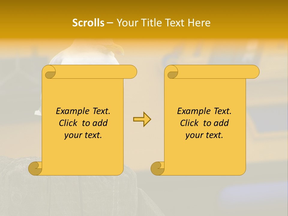 Board Chair Happy PowerPoint Template