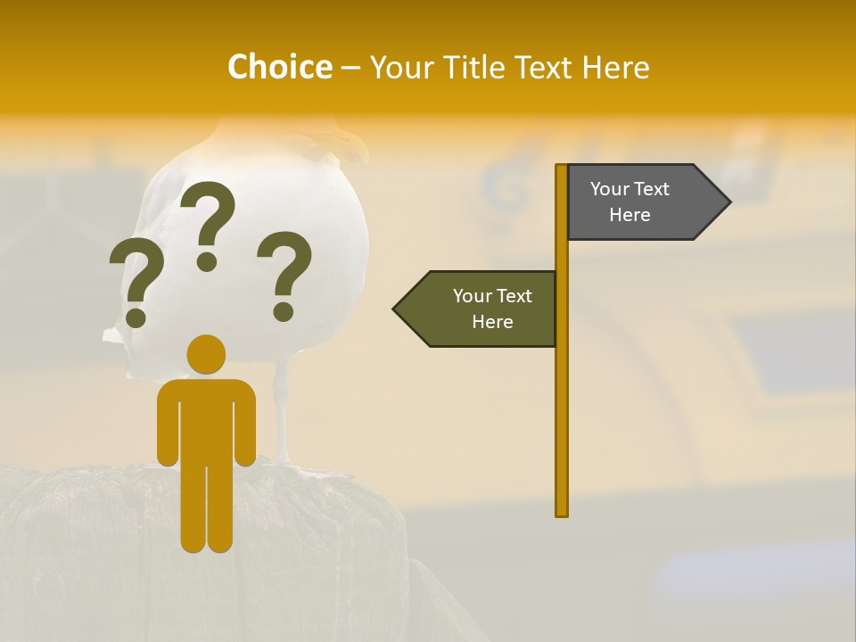 Board Chair Happy PowerPoint Template