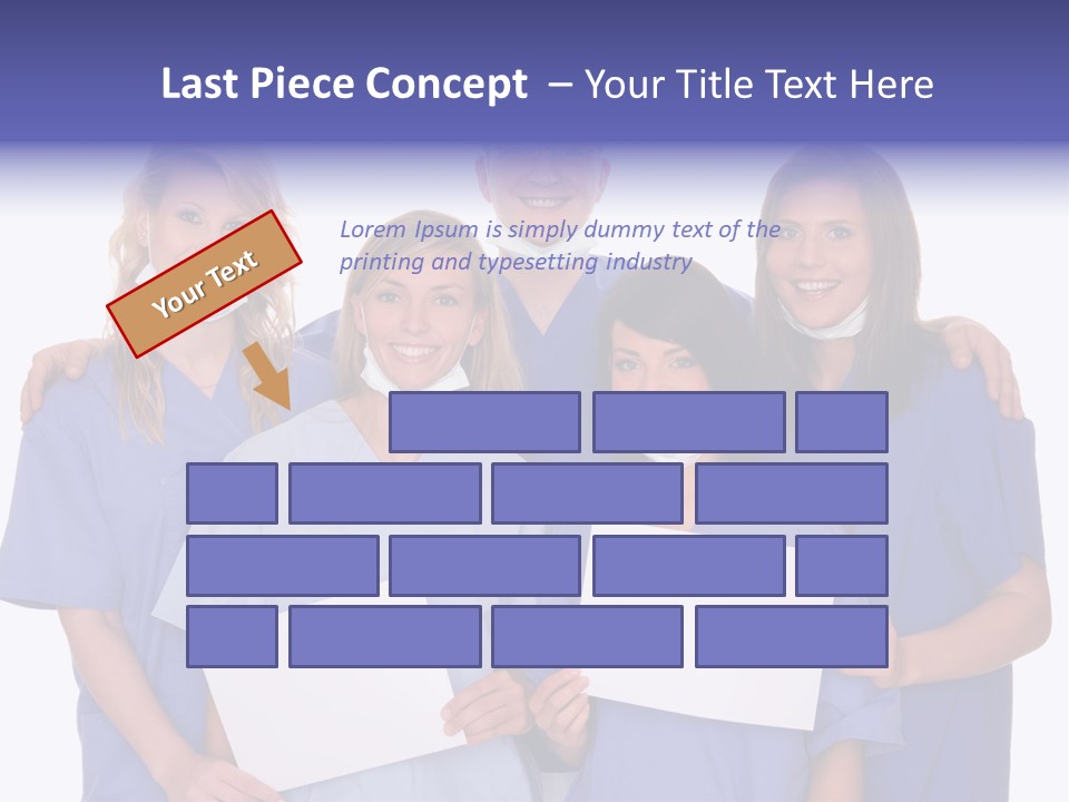 Teamwork People Chair PowerPoint Template