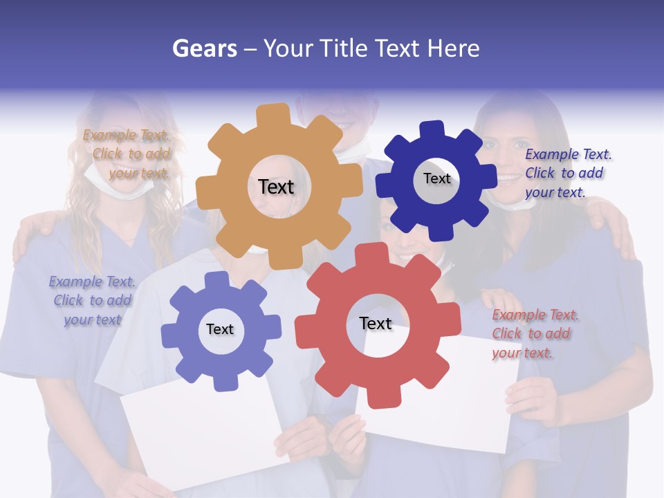 Teamwork People Chair PowerPoint Template