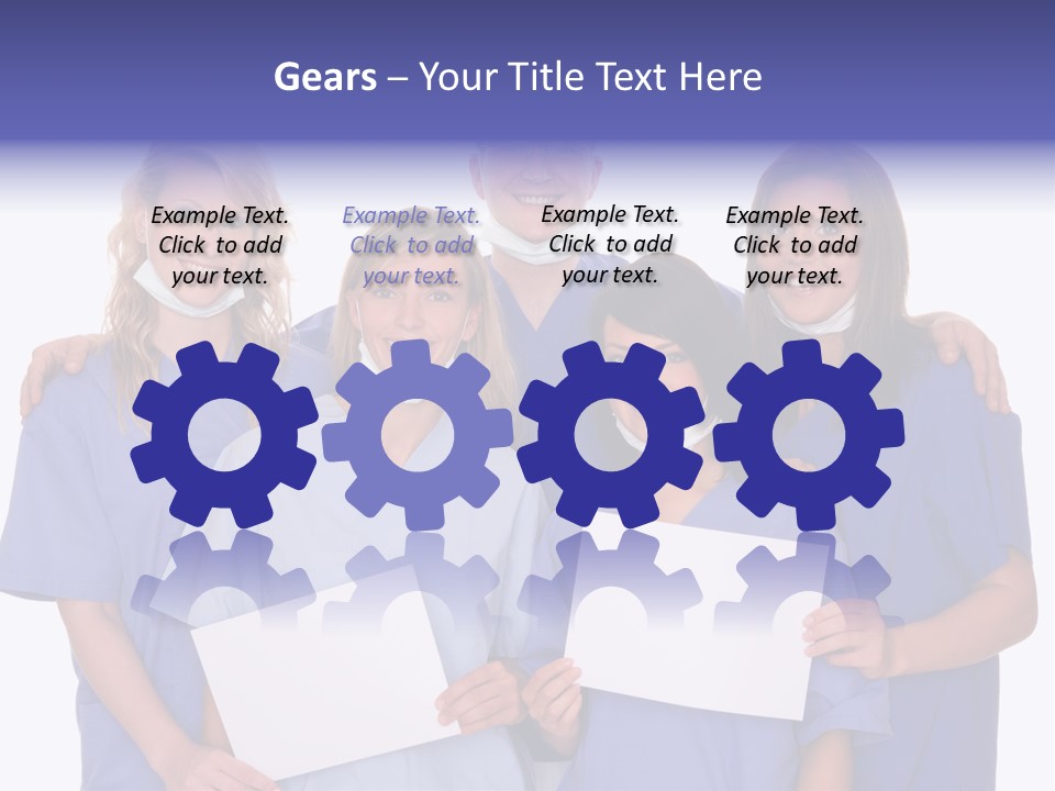 Teamwork People Chair PowerPoint Template