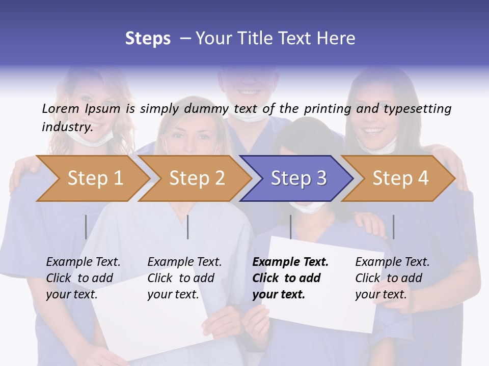 Teamwork People Chair PowerPoint Template