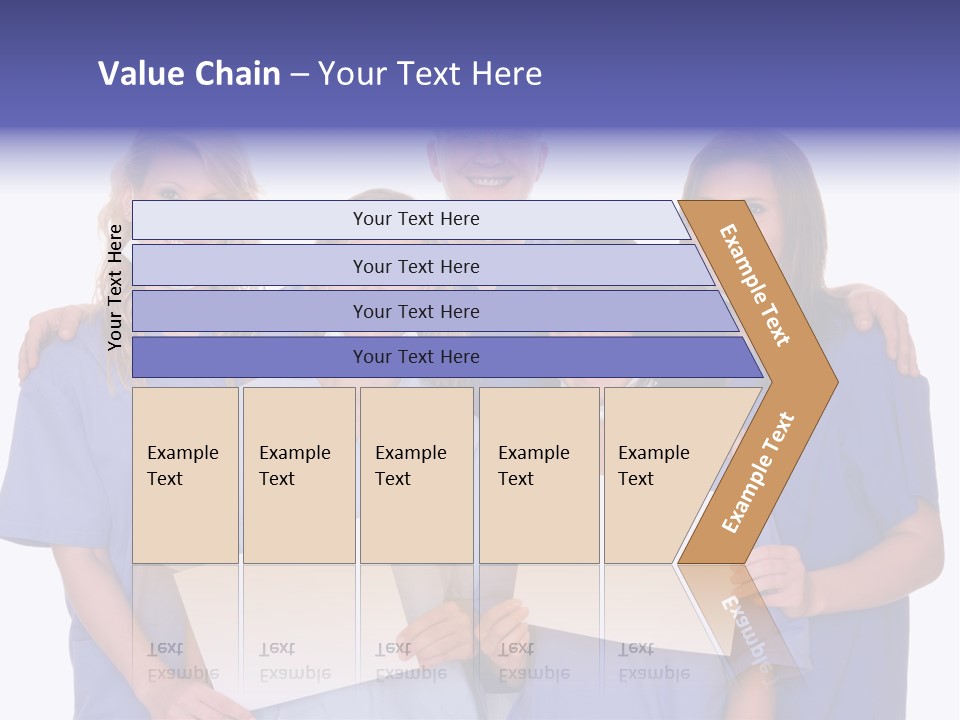 Teamwork People Chair PowerPoint Template