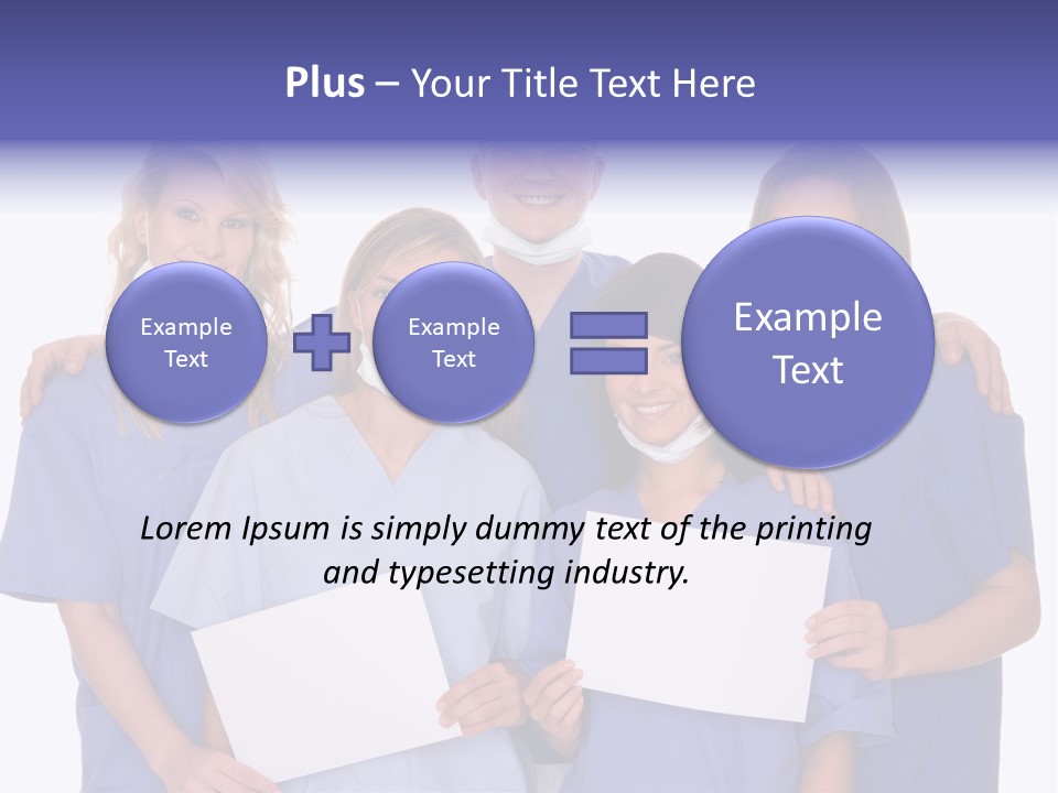 Teamwork People Chair PowerPoint Template