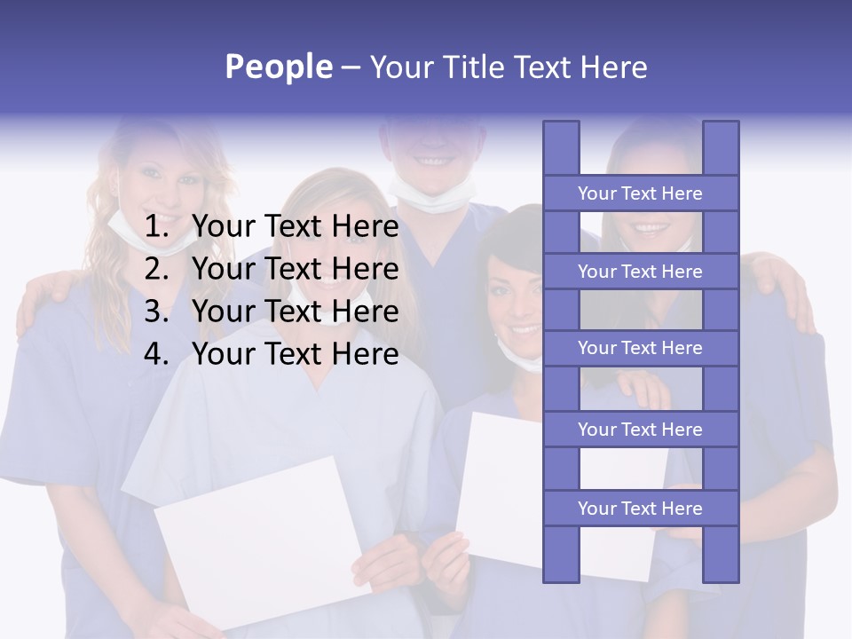Teamwork People Chair PowerPoint Template