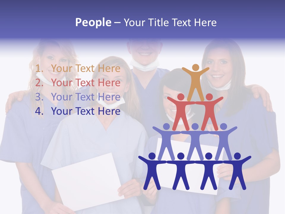 Teamwork People Chair PowerPoint Template