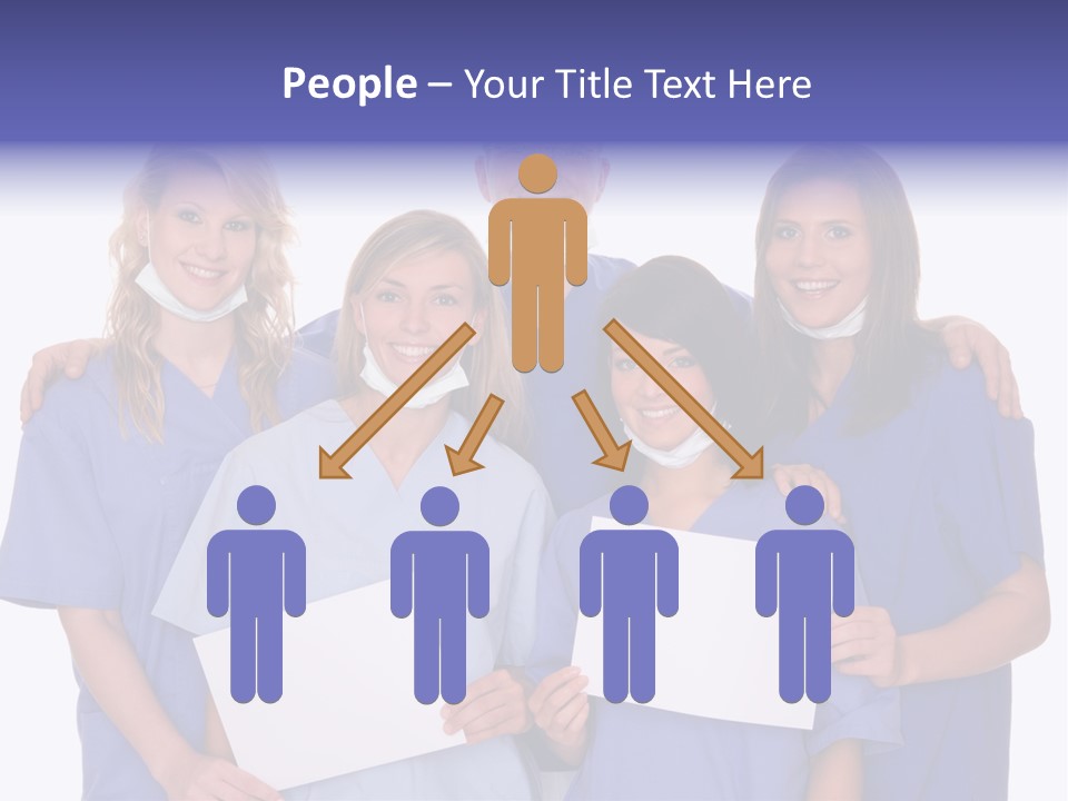 Teamwork People Chair PowerPoint Template