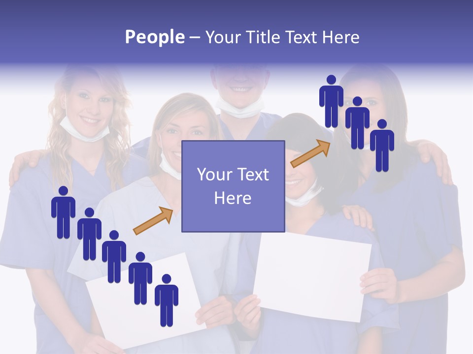 Teamwork People Chair PowerPoint Template