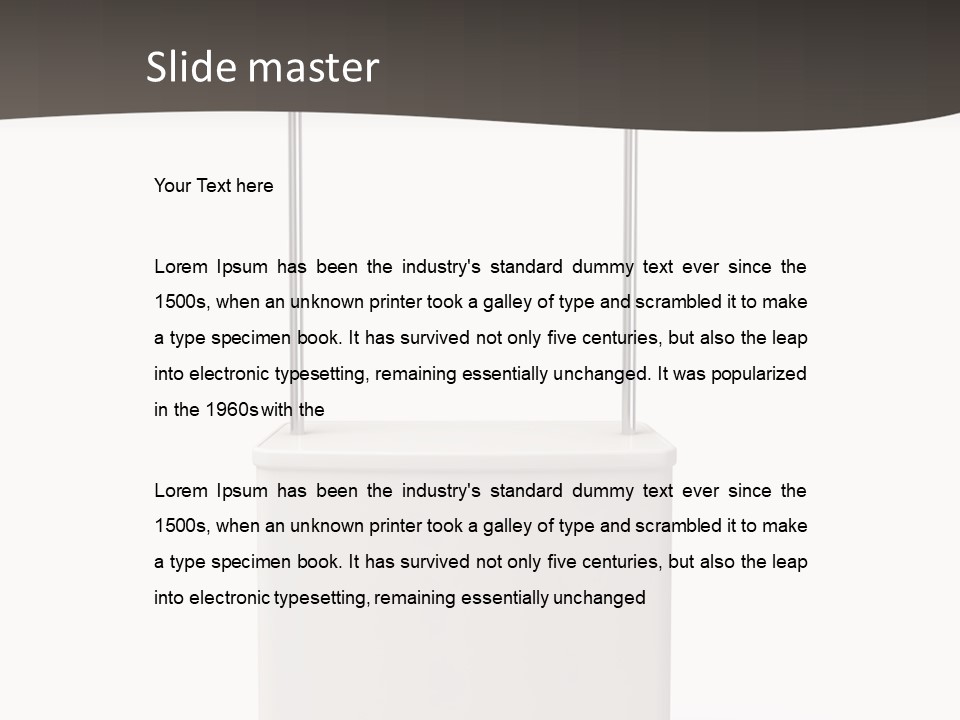 Signboard Product Portable PowerPoint Template