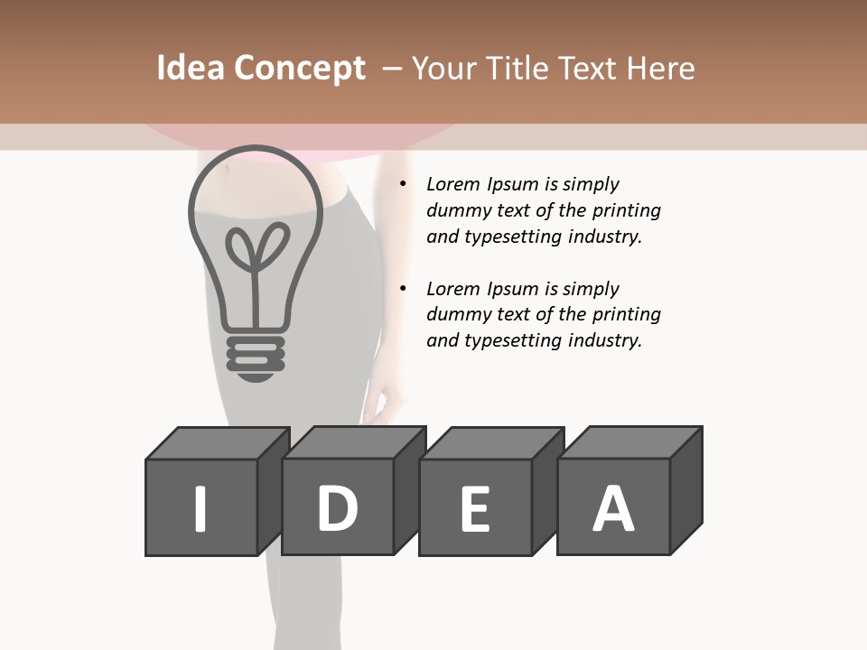 Design Geometric Lady PowerPoint Template