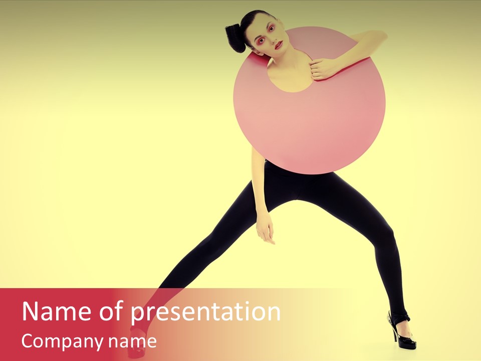 White Female Stunning PowerPoint Template