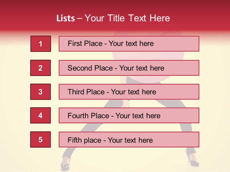 White Female Stunning PowerPoint Template