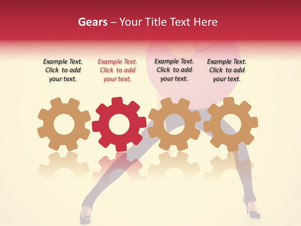 White Female Stunning PowerPoint Template