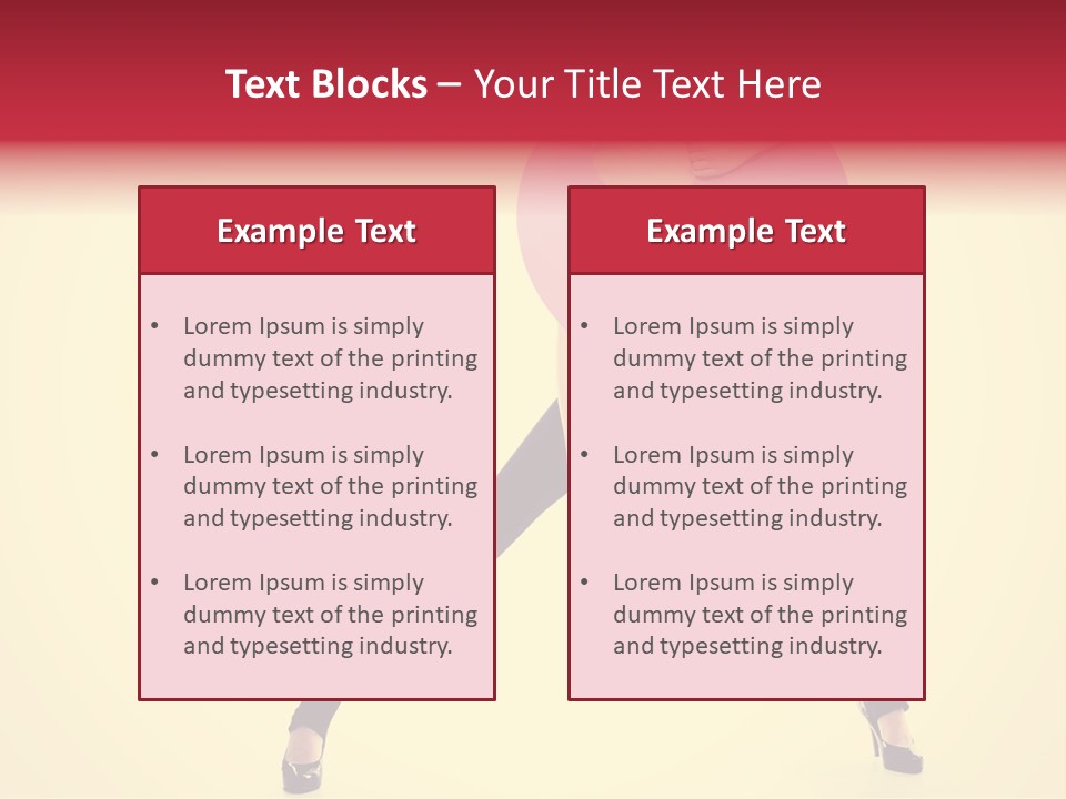 White Female Stunning PowerPoint Template